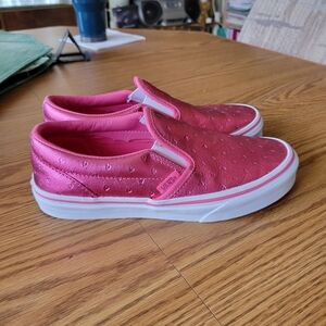 VANS | Metallic pink slip on